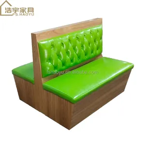 Hotel Cafe Restaurant Luxury Bar Booth Wooden 2 Side Club Booth Furniture For Sale