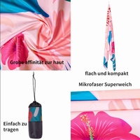 Custom Printed Eco-Friendly Novelty Modern Double Sided Microfiber Beach Towel Super Absorbent Quick Dry