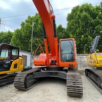 Excavadora de cadenas usada Doosan DX300LC 9C premium, con pocas horas de uso, en buen estado, pintura original completa, para proyectos de construcción