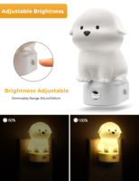 ZHILAI RGB - Mini Lámpara Nocturna LED Moderna con Enchufe, Ahorro de Energía, Cambio de Color, Regulable, con Sensor, Certificación FCC, para Dormitorio