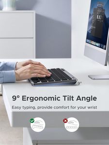 UGREEN K551 ضئيلة لاسلكية بلوتوث 78 مفاتيح 3 جهاز تبديل مجاني لوحة مفاتيح بلوتوث & G متوافق مع ويندوز ماكوس - Product Image 2