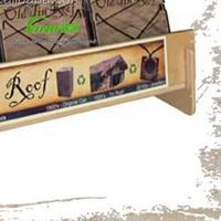 Présentoir à bijoux en bois rustique à plusieurs niveaux, présentoir à bijoux en bois pour magasin de détail commercial
