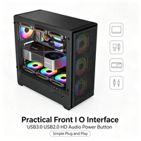 Boîtier PC Gaming Full Tower E-ATX en Verre Trempé avec Panneau en Maille et Fenêtre Latérale, Vente en Gros OEM ODM, En Stock