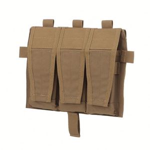 กระเป๋าใส่แม็กกาซีนแบบสามช่อง Tactical Triple Magazine Pouch AVS พร้อมฝาปิดด้านหน้าแบบถอดได้ Unisex  ติดตั้งด้วยแถบตีนตุ๊กแก สำหรับเสื้อกั๊กยุทธวิธี  ใส่แผ่นกันกระสุน ใช้สำหรับกิจกรรมกลางแจ้ง - Product Image 6