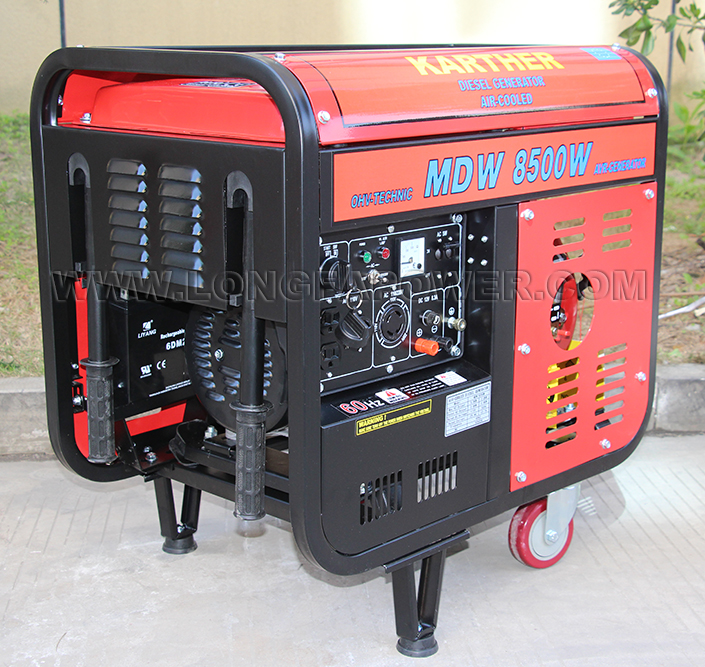 3KVA発電機オープンタイプロビンカラー小型空冷ディーゼル発電機