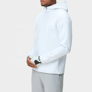 <span class=keywords><strong>Felpa</strong></span> da Golf con Zip a Collo Alto Personalizzata OEM, Vestibilità Regolare, Tinta Unita, Ecologica, per Uomo, Autunnale - Product Image 2
