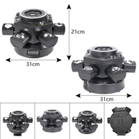 Produit phare : Projecteurs de scène LED à six bras, émettant des motifs RGBW, contrôlés DMX512, indice de protection IP33, en stock pour éclairages de scène mobiles à faisceau.