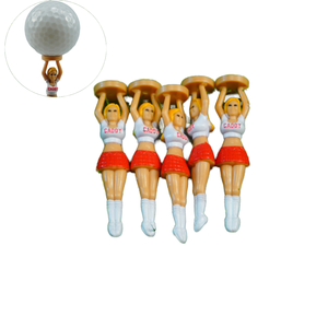 Tees de Golf Novedosos con Diseño Divertido de Chica Caddie, Tees de Golf Duraderos de Plástico, Accesorio de Golf - Product Image 1