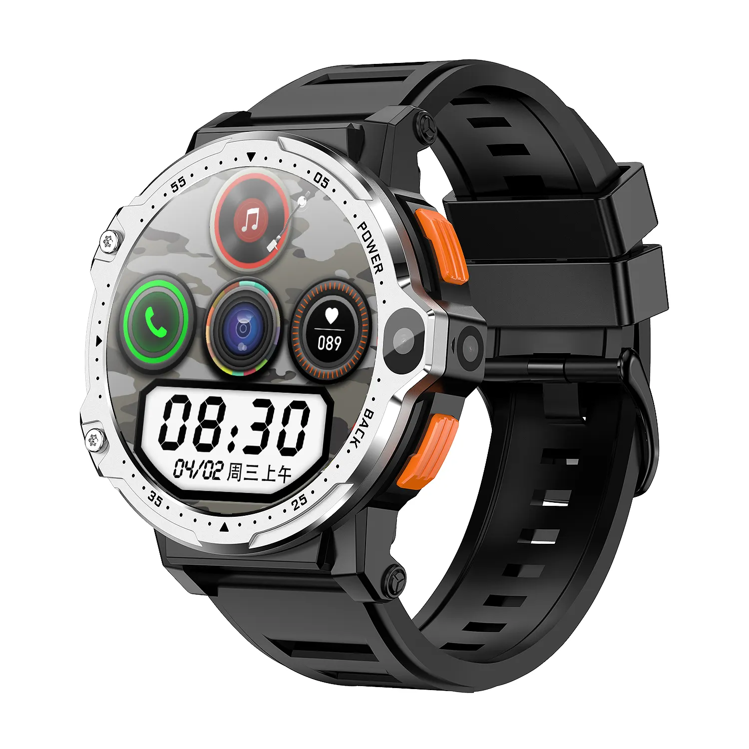 GAOKE PG999 Smart Watch With 4G Sim Card PG999 smartwatch Touch Screen camera Wifi GPS Smart Watch Sim Card 800mAh Watch Phone