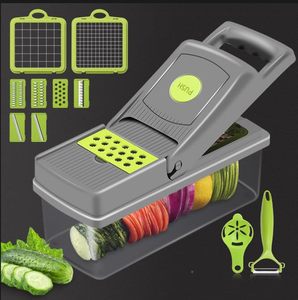 Cortador de frutas y verduras de plástico multifunción de acero, máquina de corte Manual para queso, frutas, verduras, herramienta de artefacto de limpieza - Product Image 1