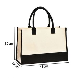 Blank <b>Large</b> Cloth Reusable Cotton Grocery Tote <b>Bags</b> <b>Gift</b> - Product Image 4