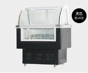 Gabinete de exhibición LED de ahorro de energía Vitrina de vidrio de baja temperatura de una sola temperatura para equipos de refrigeración de aire de helado - Product Image 2