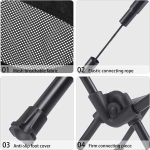 Silla Plegable para Acampar al Aire Libre PAMIR Bangladesh, Diseño Moderno Impermeable, Portátil para Comer, Acampar y Aventuras - Product Image 5