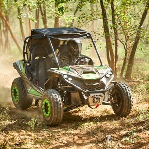 Kart tout-terrain haute performance Funrun 180cc 4 temps à transmission par chaîne pour adultes, moteur 8,7 kW, essieu en alliage durable, frein à disque arrière - Product Image 4