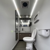 Cabine de toilettes portable Goeasy pour événements publics en plein air et complexes hôteliers, avec escalier d'accès pliable
