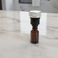 Diffuseur d'huiles essentielles élégant et portable en aluminium pour voiture, intelligent, sans eau, rechargeable par USB, écologique pour la maison