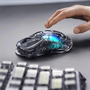 GravaStar Mercury M2 Wireless Gaming <b>Mouse</b> 26,000 DPI PAW3395DM Sensor 79g Lightweight Cutout Design 5 Programmable Buttons - Product Image 4