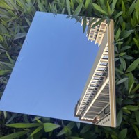 Verre optique, miroir magique à double sens, verre trempé, taille personnalisée pour équipement laser, écran publicitaire