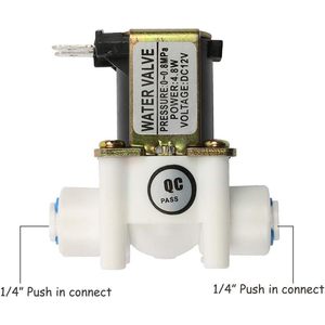 Vanne solénoïde pour eau Beduan 12V 1/4 pouce normalement fermée pour système d'osmose inverse RO - Product Image 3