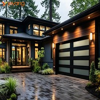 Porte de garage en verre trempé luxueuse et écoénergétique |   Conception moderne de cadre en aluminium |   Entièrement personnalisable