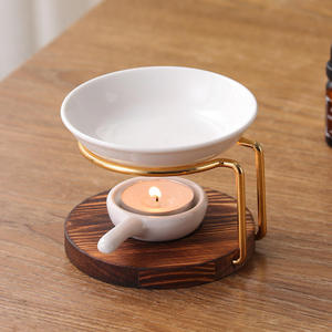 Personal isierte Keramik Tee licht Kerzenhalter Metallrahmen Home Weihrauch brenner Runder Weihrauch brenner - Product Image 3