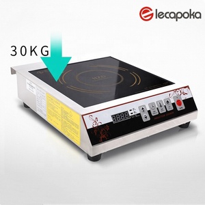 Quemador de inducción portátil ih de acero inoxidable, Cocina de Inducción eléctrica comercial, 110v/220v, 3500w, 3500 kW - Product Image 2