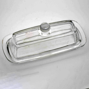 Ev temel şeffaf cam tereyağı tabağı plaka tipi - Product Image 2