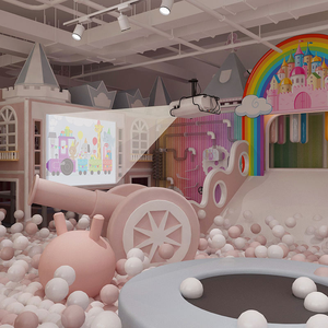 Équipement en plastique souple intérieur de haute qualité du fabricant chinois Aire de jeux amusante et sûre pour les enfants Zones résidentielles pour enfants - Product Image 1