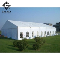 Tentes d'église à structure métallique Galaxy à vendre 10M x 20M, Tente de réception de 20M de portée, Tente extensible 12x24M personnalisée avec parois en ABS, Durable