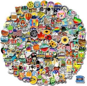 Adesivi 100 pezzi adesivi in vinile fustellati adesivi personalizzati a prova di UV con Design carino Cartoon princess - Product Image 1