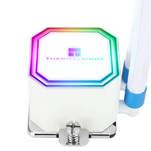 ชุดระบายความร้อนซีพียู Thermalright Frozen <span class=keywords><strong>Prism</strong></span> 360 สีขาว ARGB พร้อมพัดลม PWM สามตัว ความเร็ว 1850RPM สำหรับ LGA1700 AM5 - Product Image 3