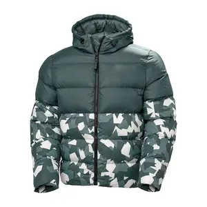 Großhandel Custom ized Verschiedene Farben Camouflage Herren Bubble Down Jacke Custom ized Premium Warm Puffer Jacke