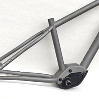 Cadre vtt en titane E-MTB de sablage avec moteur Bafang M820/moteur d'entraînement central de Scooter électrique pour conducteur de courroie