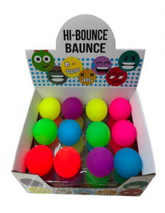 Ensemble de balles rebondissantes Hi-Bounce, équipement de jeu d'intérieur en plastique pour la maison, lot de 12 balles colorées - Product Image 1