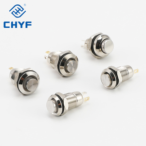 Push <span class=keywords><strong>Button</strong></span> Chuyển Ánh Sáng Bóng Xe <span class=keywords><strong>Horn</strong></span> Không Thấm Nước Latching Duy Trì Cao Vòng Thép Không Gỉ Kim Loại 8 Mét Sửa Chữa 3V 5V 12V 24V 3A - Product Image 1