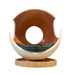 Lit pour animaux de compagnie moderne et luxueux, imperméable, conçu sur mesure en plastique et en bois, en forme de trou d'arbre, pour chats, produit pour animaux de compagnie haut de gamme - Product Image 3