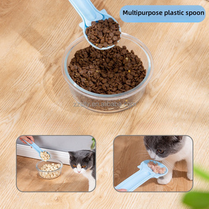 Cuchara de alimentación líquida de PP multifuncional <span class=keywords><strong>para</strong></span> mascotas, cuchara portátil <span class=keywords><strong>para</strong></span> aperitivos de gato, exprimidor de tiras <span class=keywords><strong>para</strong></span> gatos, suministros <span class=keywords><strong>para</strong></span> gatos - Product Image 4
