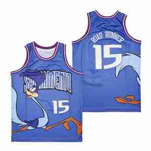 Jersey Basket Bordir Jahitan Sublimasi Ukuran US Gaya Jalanan Vintage # 15 ROAD RUNNER # 0 PABLO Seragam Pria yang Bernapas - Product Image 5