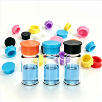 Capuchon en silicone pour ampoule de 3 ml, capuchon de protection pour flacon en verre de laboratoire, bouteille d'injection, capuchon anti-poussière étanche de 5 ml, capuchon d'étanchéité pour flacon d'insuline