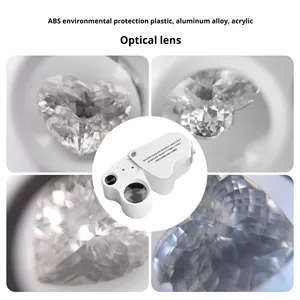 Lupa Plegable con Luz LED 30x 60x, Lupa de Bolsillo para Identificación de Joyas y Diamantes, Reparación - Product Image 6