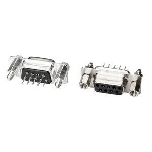 Conector macho d sub, conector ângulo reto gigabit com soquete de 15 pinos d-sub