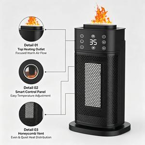 <span class=keywords><strong>Chauffage</strong></span> en céramique pour hôtel, petit radiateur domestique, ventilateur chauffant réglable avec thermostat flexible - Product Image 1