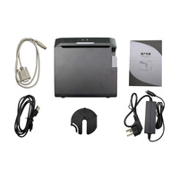 Imprimante thermique de reçus et codes-barres de bureau 203 DPI 80 mm avec USB, impression haute vitesse 260 mm/s, coupe automatique HCC-POS896