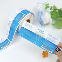 Autocollants personnalisés pour cosmétiques avec logo de marque, impression vinyle imperméable, rouleau d'autocollants pour emballage de flacons cosmétiques