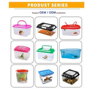 Réservoir d'alimentation Transparent en acrylique pour Reptile, boîte Portable en plastique pour animaux de compagnie, <span class=keywords><strong>Terrarium</strong></span> anti-insectes, pour licorne, coccinelle, <span class=keywords><strong>araignée</strong></span>, bébé - Product Image 6