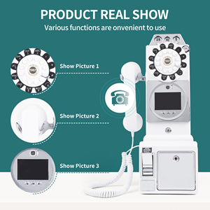 2025 शादी की आपूर्ति वीडियो अतिथि पुस्तक ऑडियो अतिथि 1080 वीडियो गुस्टक टेलीफोन बूथ रेट्रो टेलीफोन सजावट - Product Image 4