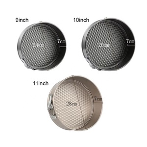 Tùy chỉnh thép carbon 0.3mm không dính thiết kế bánh mì Pan springform Chảo 9/10/11 inch Bánh Pan Set - Product Image 2