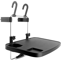 Nouvelle table pliante portable en plastique pour dossier de siège de voiture et volant de voiture, avec surface épaissie