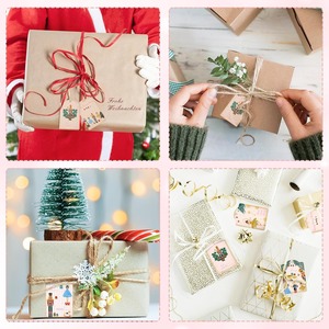 Étiquettes <span class=keywords><strong>de</strong></span> Noël en gros motif <span class=keywords><strong>Casse</strong></span>-<span class=keywords><strong>Noisette</strong></span>, rose, thème pastel, imprimées, DIY, pour cadeaux <span class=keywords><strong>de</strong></span> Noël avec ficelle - Product Image 3