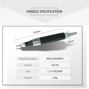 2028J Micromotor de Repuesto Original KP65 de Calidad OEM para Uñas, 25000 rpm, con Cepillo, para Taladro de Uñas <span class=keywords><strong>MANI</strong></span> KP60 <span class=keywords><strong>Pro</strong></span> - Product Image 2